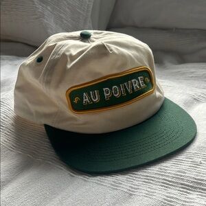 Cream and Green AU POIVRE Cap